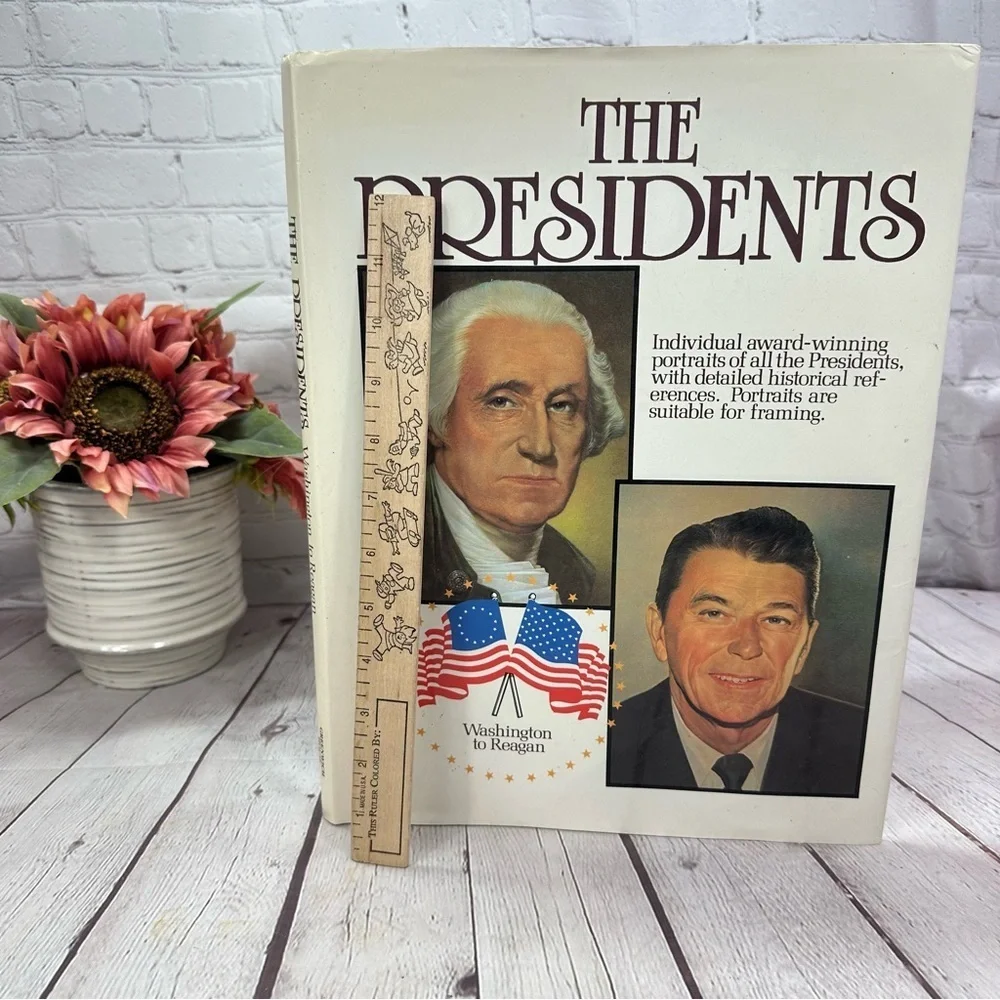 vintage 1984 The Presidents Portrait Collection hardcover Book
